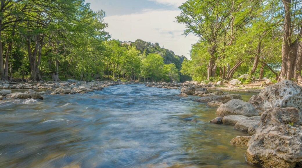 The Guadalupe river... although it was too low to kayak it fully.. we still did portions of it but the best part is the camping sites all along River road #rv #camping #river #kayaking #summer