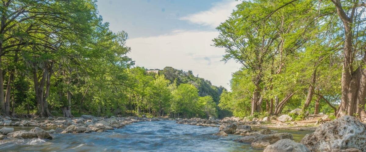 The Guadalupe river... although it was too low to kayak it fully.. we still did portions of it but the best part is the camping sites all along River road #rv #camping #river #kayaking #summer