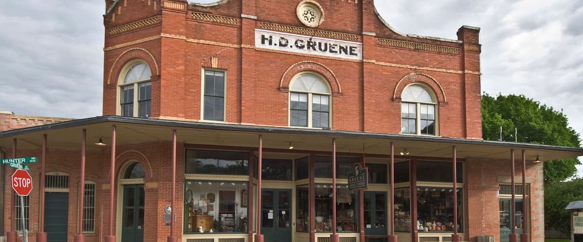 Texas Hill Country New Braunfels historic village of Gruene antique shop