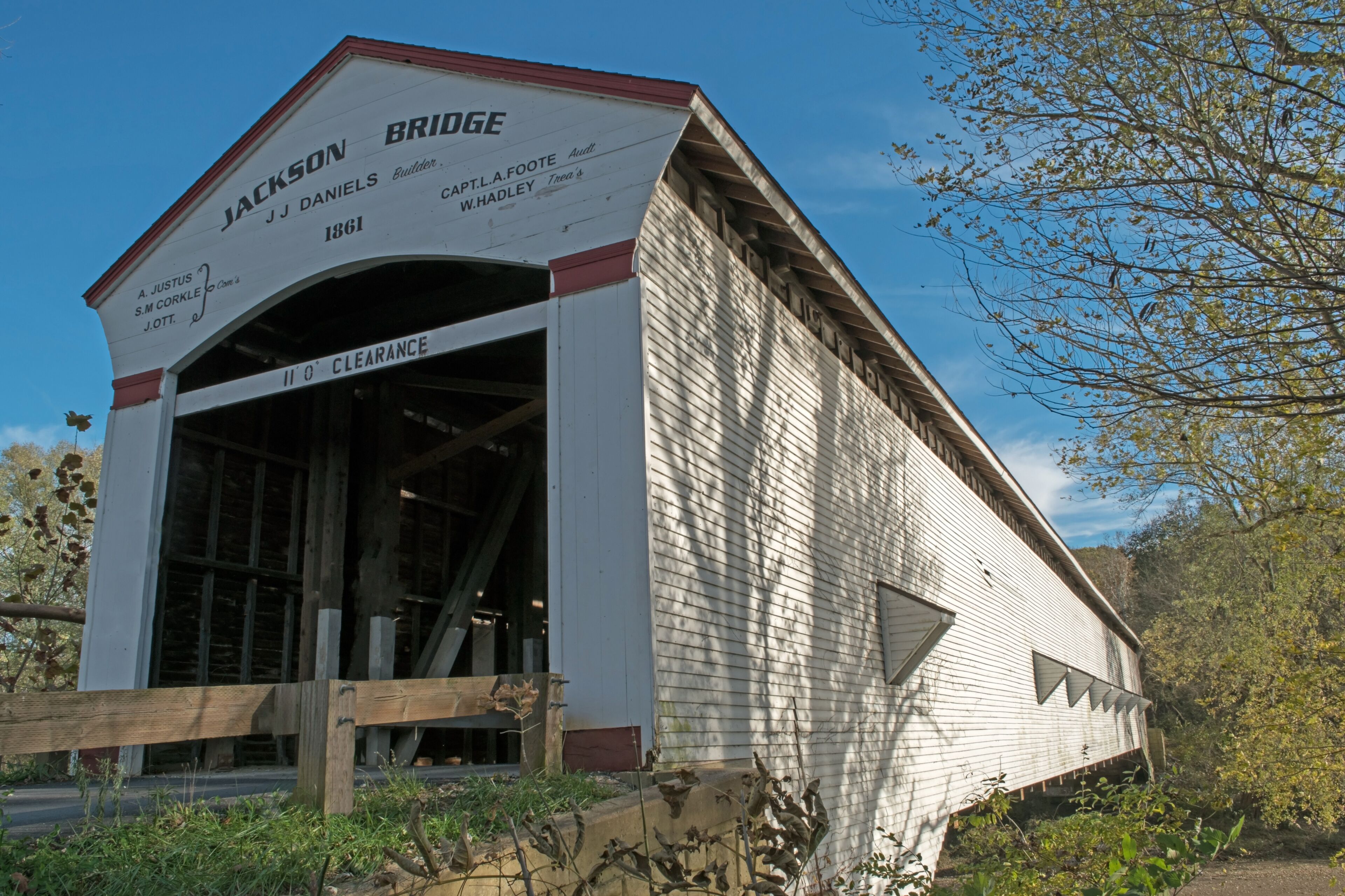 Jackson covered bridge in Parke County, Indiana
