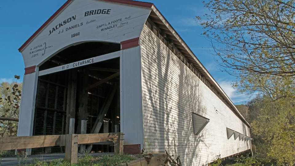 Jackson covered bridge in Parke County, Indiana
