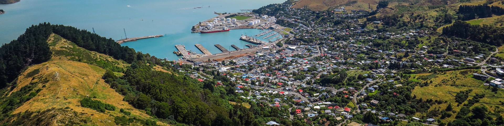 Christchurch Gondola and Mount Pleasant in New-Zealand