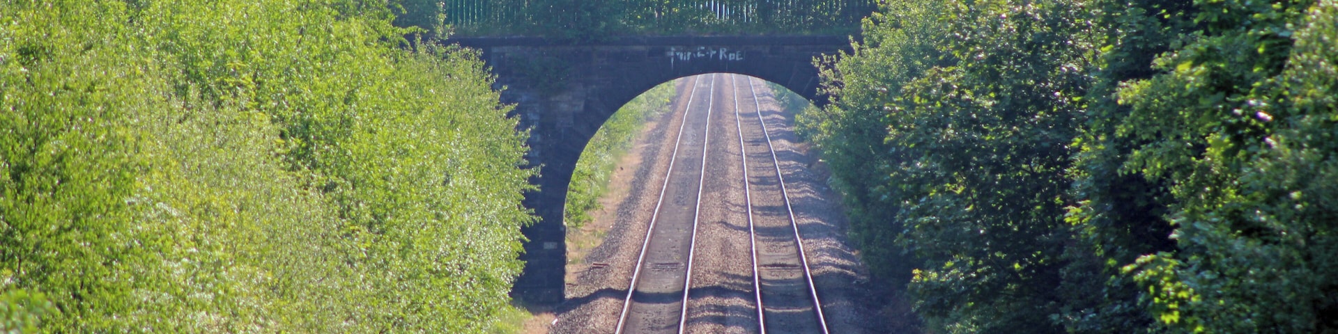 View east from Mackets Lane bridge