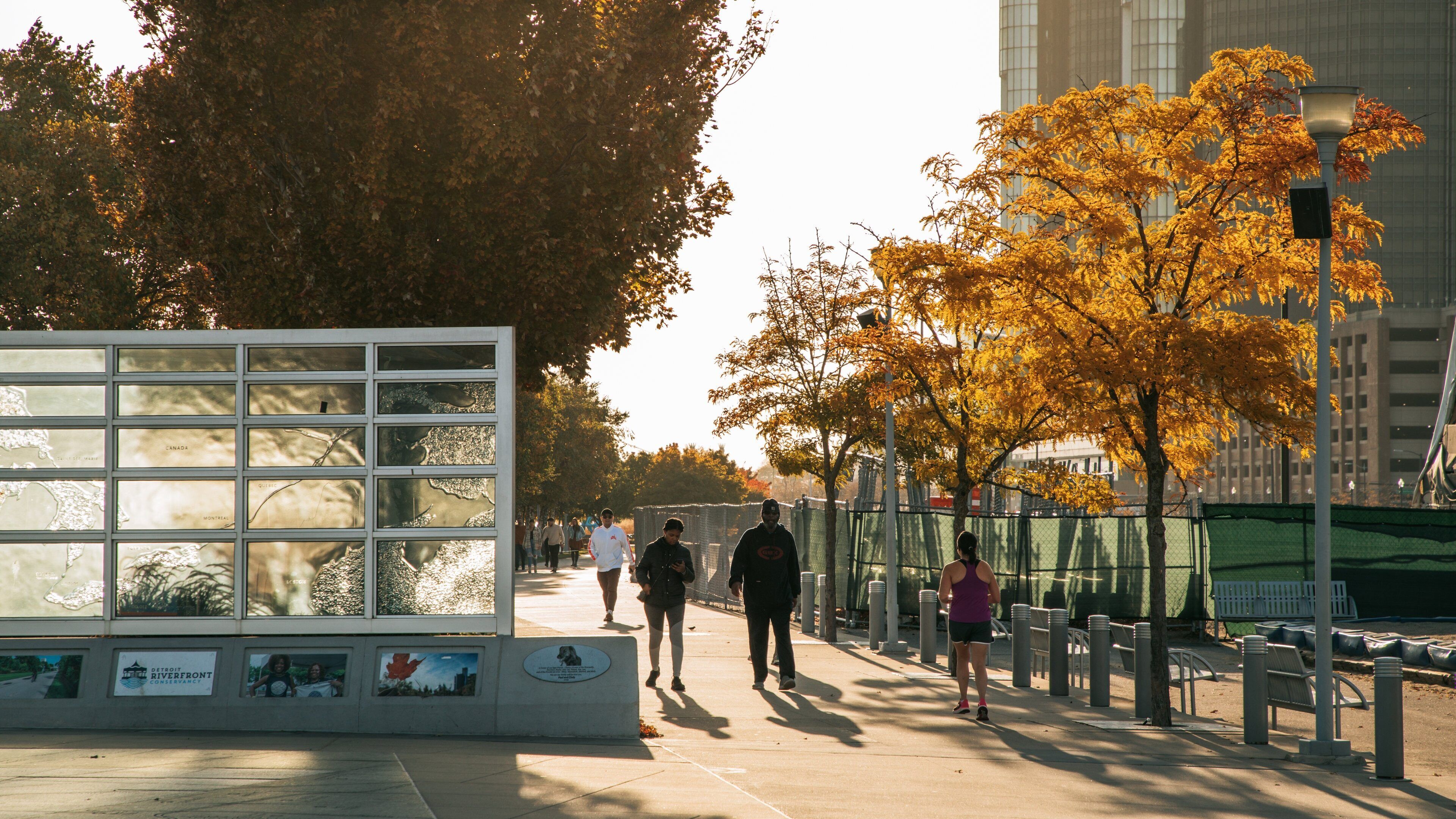 Southeast Michigan which includes street scenes and a sunset