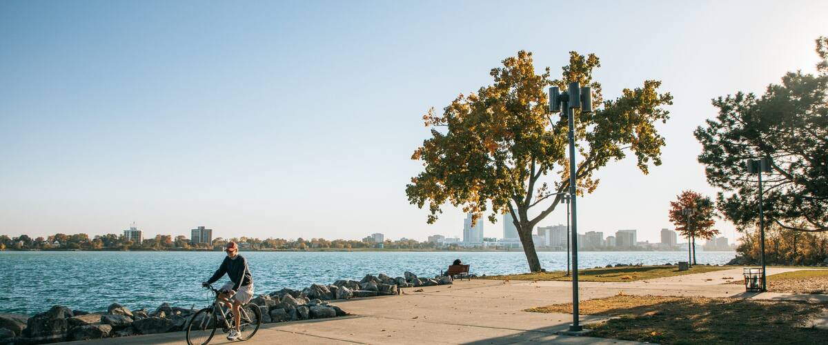 Southeast Michigan featuring a river or creek, cycling and a garden