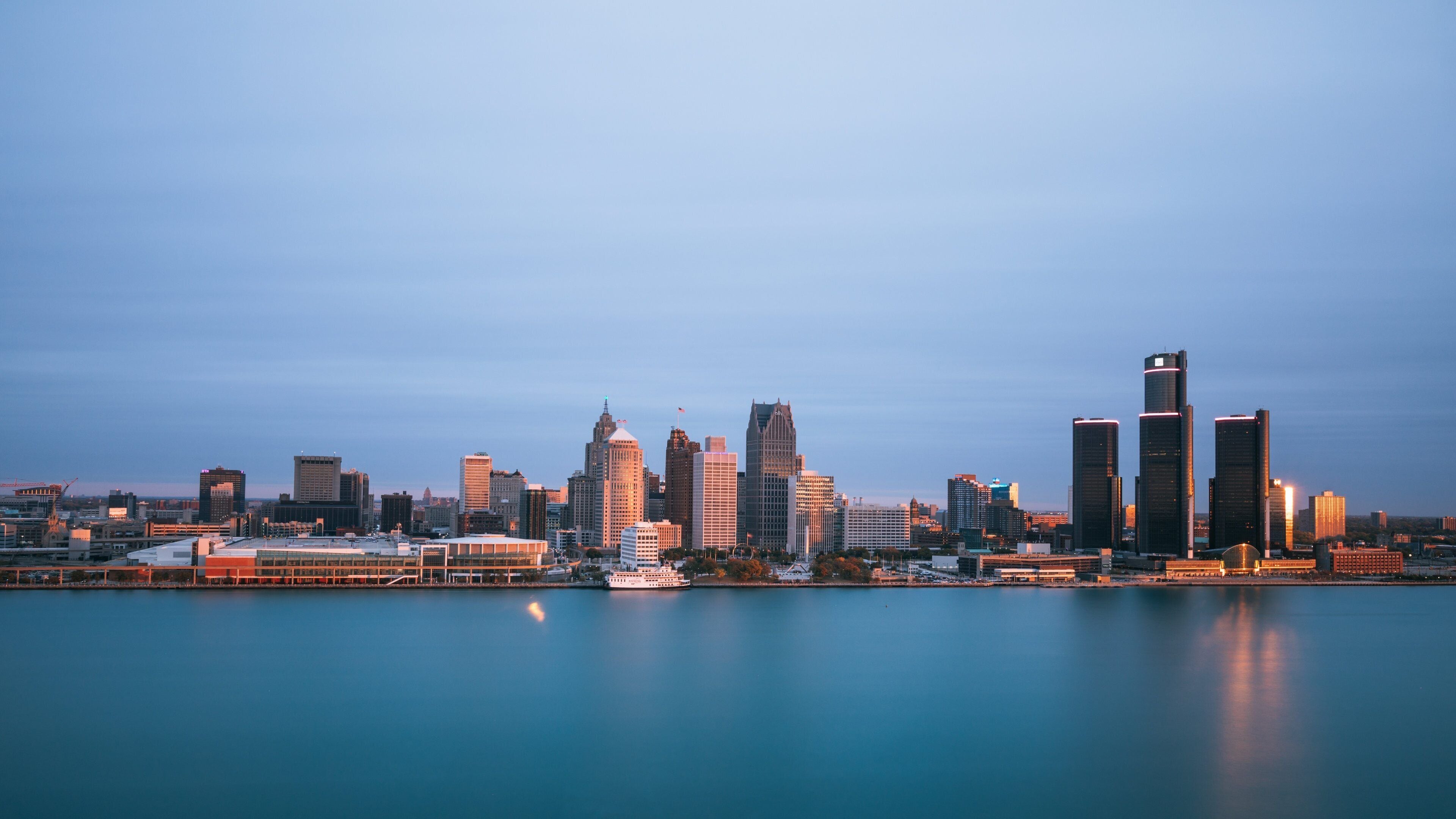 Southeast Michigan showing a city and landscape views