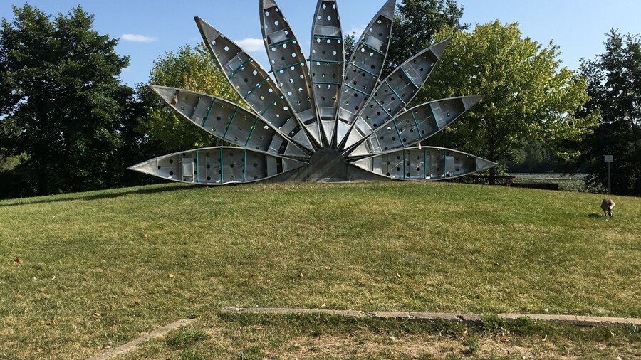 Love this! They made it out of old canoes/kayaks!