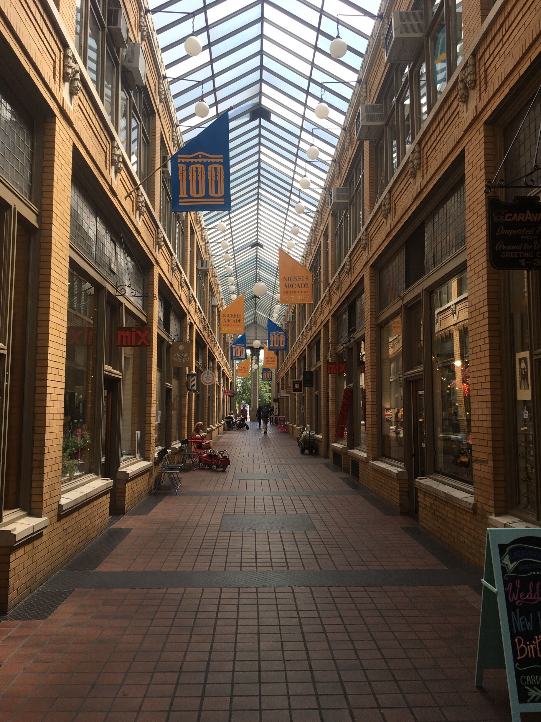 Little outside mall...little shops 