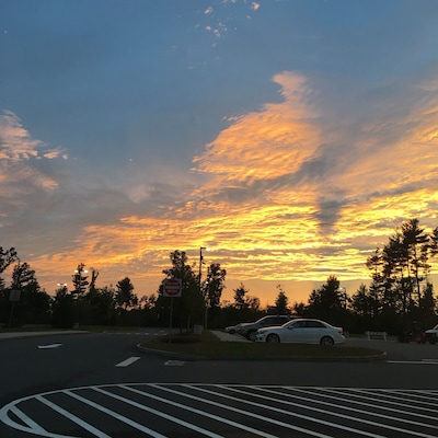 Beautiful sky in the evening