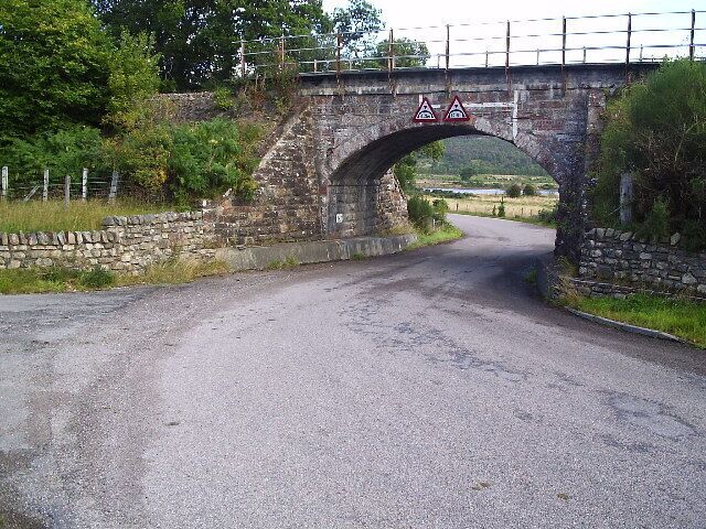 Railway Bridge. This is one bridge that in the winter time all the water runs down to from both roads then it turns into a sheet of ice! a real heart stopper.