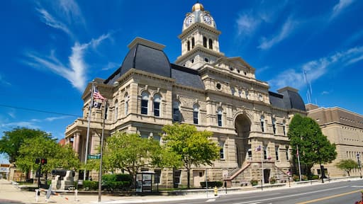 The Allen County Courthouse Lima Ohio 2023 sky background