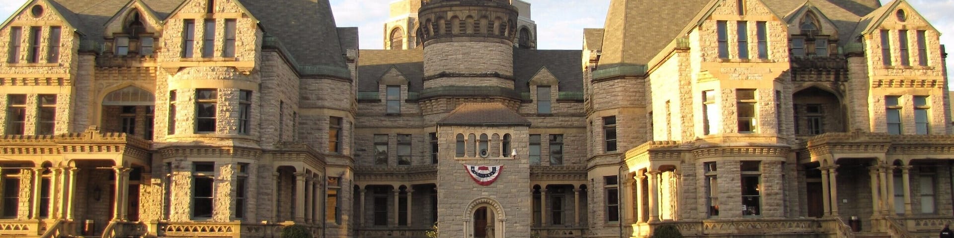 Mansfield Reformatory - this used to be a working prison but has been abandoned for many years. It's a gorgeous structure. The Shawshank Redemption was filmed here.