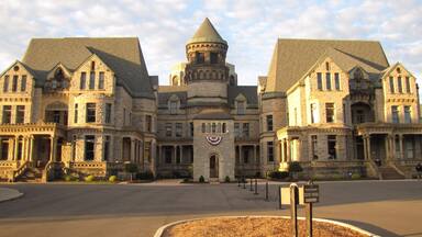 Mansfield Reformatory - this used to be a working prison but has been abandoned for many years. It's a gorgeous structure. The Shawshank Redemption was filmed here.
