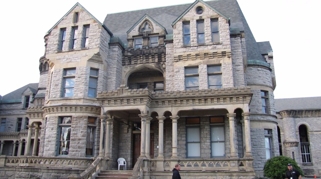 Mansfield Reformatory - this used to be a working prison but has been abandoned for many years. It's a gorgeous structure. The Shawshank Redemption was filmed here.