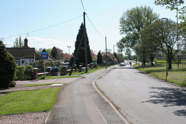 St John's near Enderby. Taken from the junction with Ratby Meadow Lane.