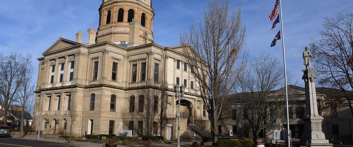 Tuscarawas County Courthouse in New Philadelphia Ohio.