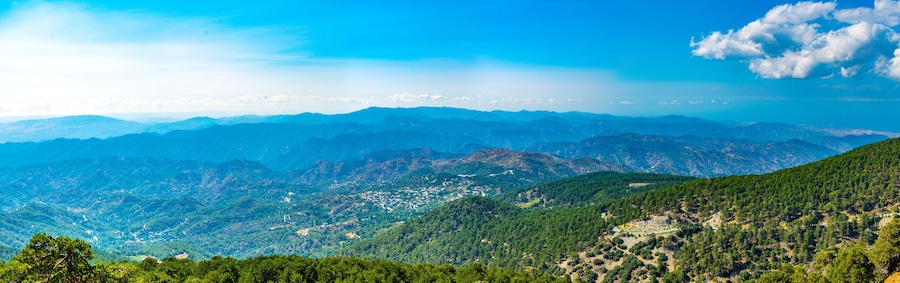 Troodos mountains on Cyprus