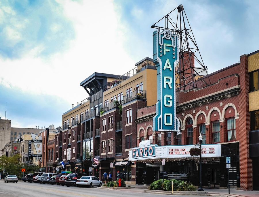 The Fargo Theater in the downtown Fargo, North Dakota, USA. Image shot 11/2017. Exact date unknown.