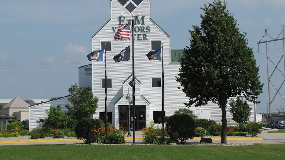 This is the visitor center that was right across from the hotel we were staying in. The wood chipper from the movie is actually in this building.