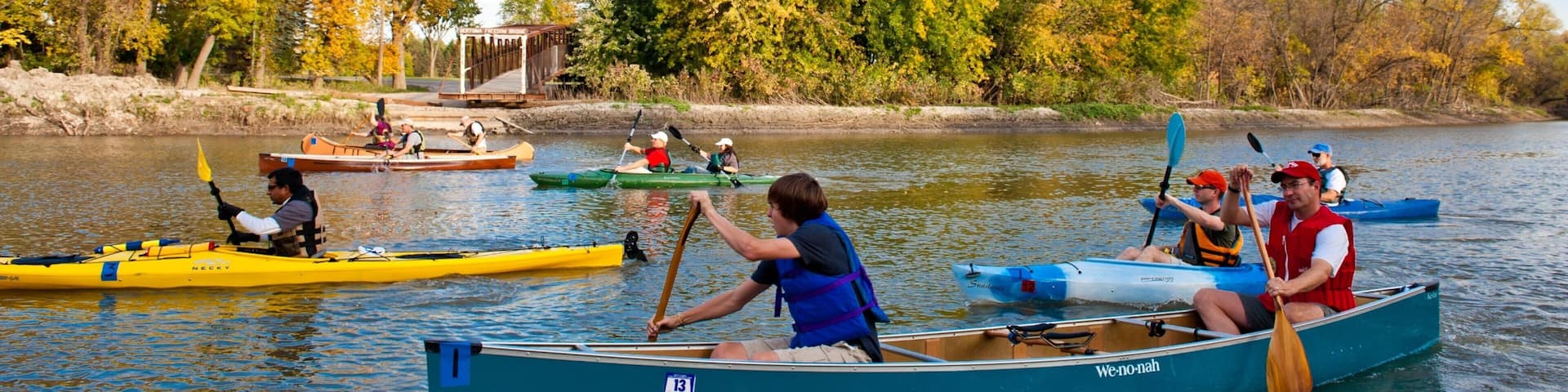 Fargo featuring kayaking or canoeing and a river or creek
