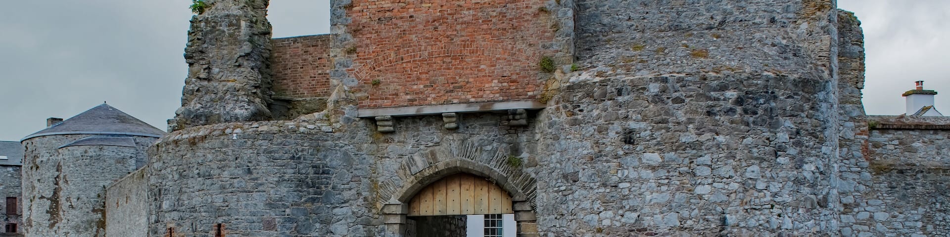 Dungarvan Castle Exterior with Flowers