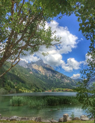 Lake 'Haldensee' near Haldensee in Tyrol,Austria