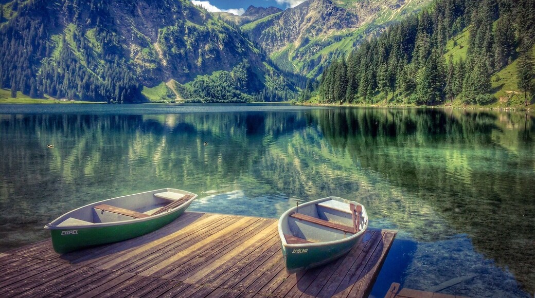 Lake Vilsalp near Tannheim in Tyrol,Austria