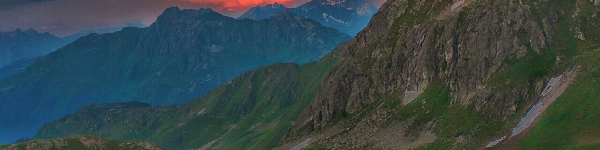 July 2016
Tilisuna Seehorn, Raetikon mountains, Voralberg, Austria 
Raetikon is a small mountain group in Central Alps on the border of Austria and Switzerland. It offers wonderful possibilities for several days trekking with sleeping in the mountain huts. 
Tilisuna Seehorn (alt. 2.342 m) with Tilisuna see lake is just below one of the huts, the Tilisuna Huette (alt. 2.211 m) on the Austrian side of Raetikon. It is a half day hike from the village of Schruns or Latschau located in the Montafon valley.