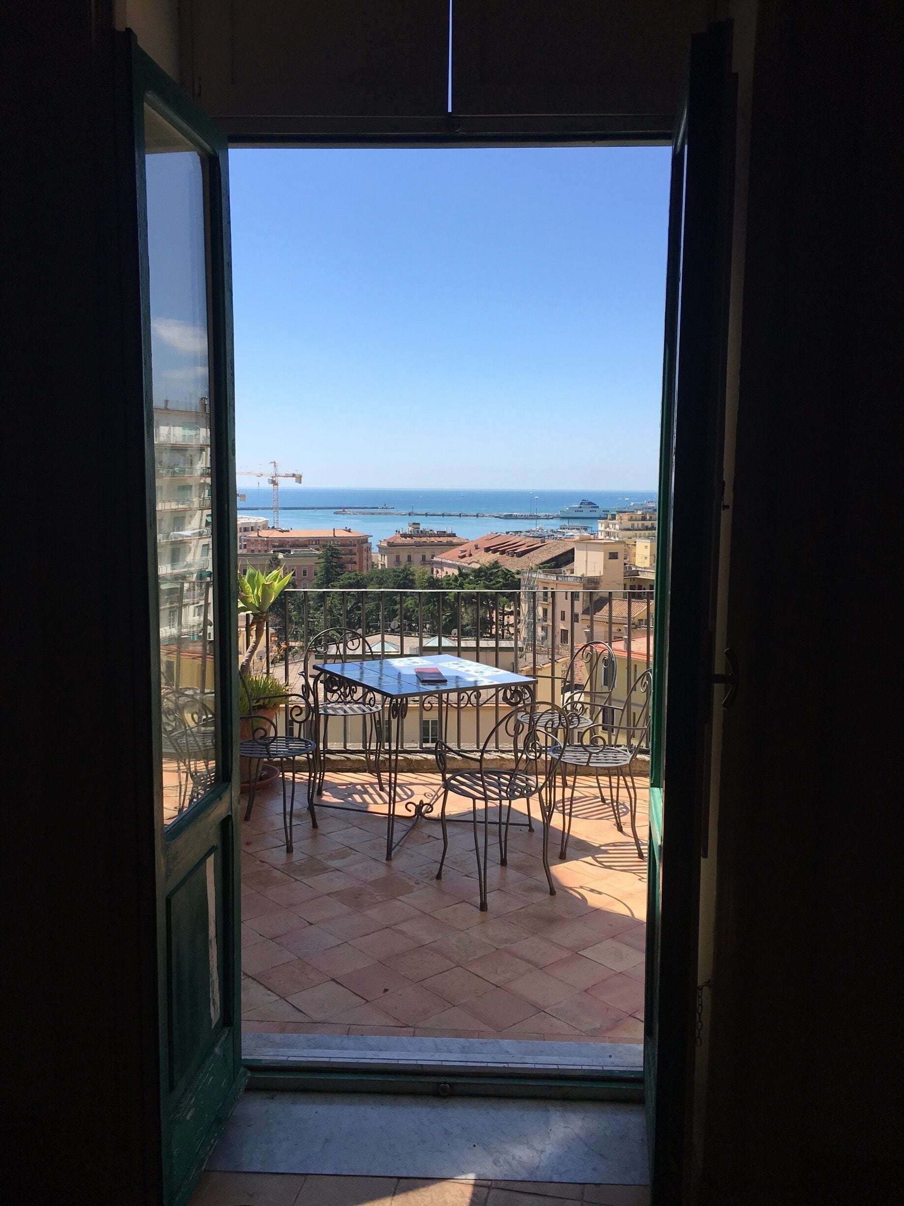 A spot from the inside at Giardini di Minerva, stunning botanical garden on terraces. 