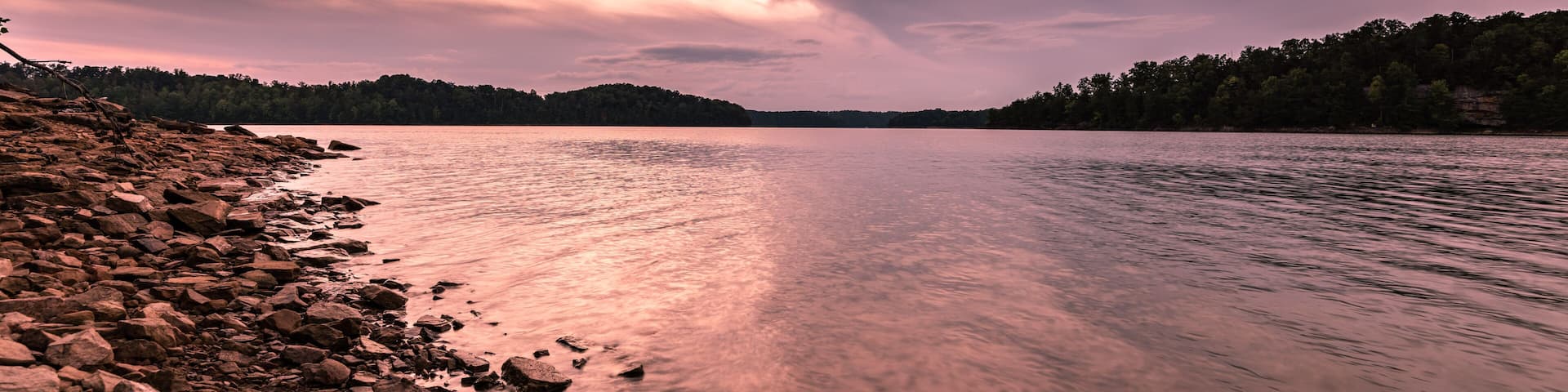 Sunset on Laurel Lake in Corbin Kentucky