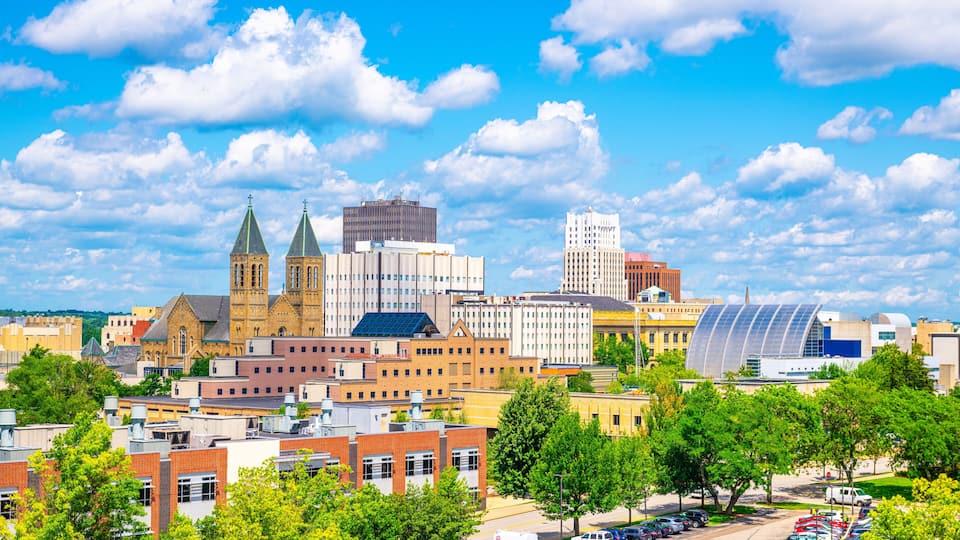 Akron, Ohio, USA Downtown