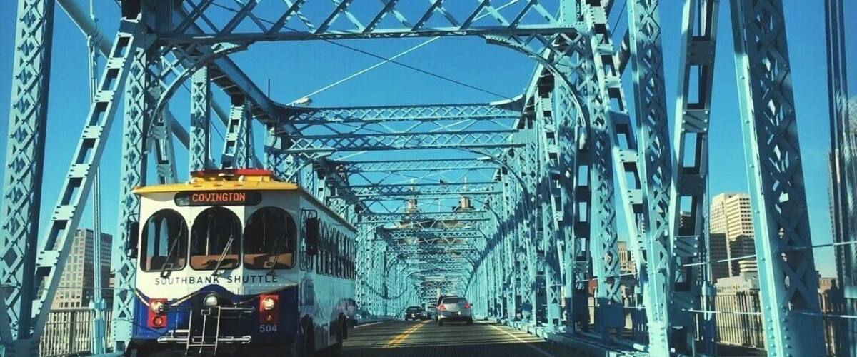 #Cincinnati #Covington #bridge #art #bus