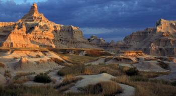 Rapid City showing mountains, tranquil scenes and a gorge or canyon