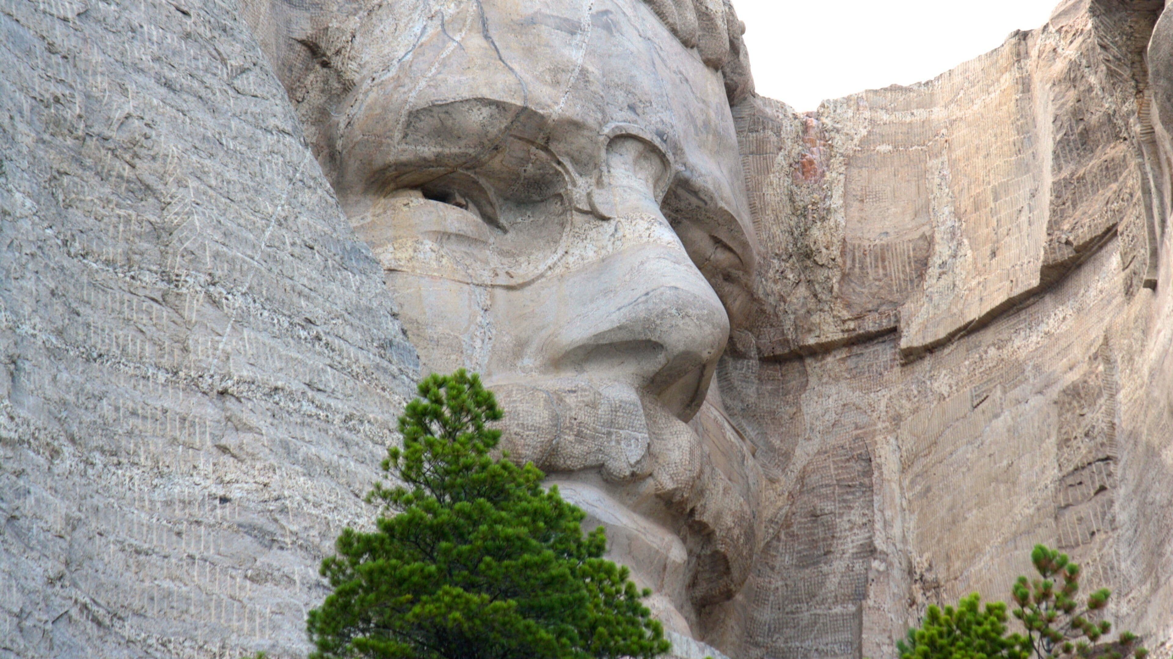 Mount Rushmore fasiliteter samt utendørs kunst, monument og fjell