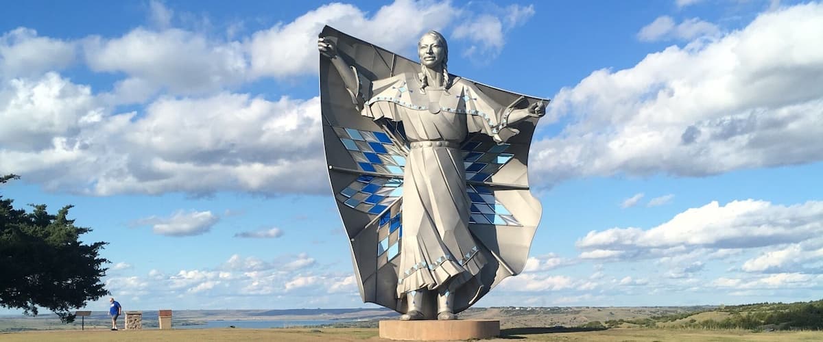 At the rest area overlooking Missouri River