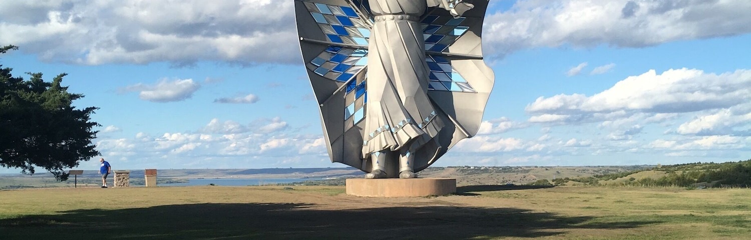 At the rest area overlooking Missouri River