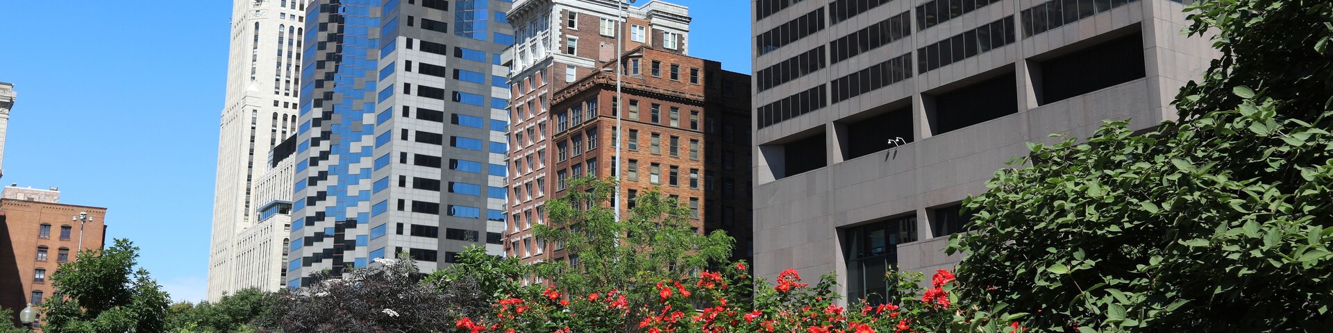 Looking west on Broad Street in downtown Columbus, Ohio