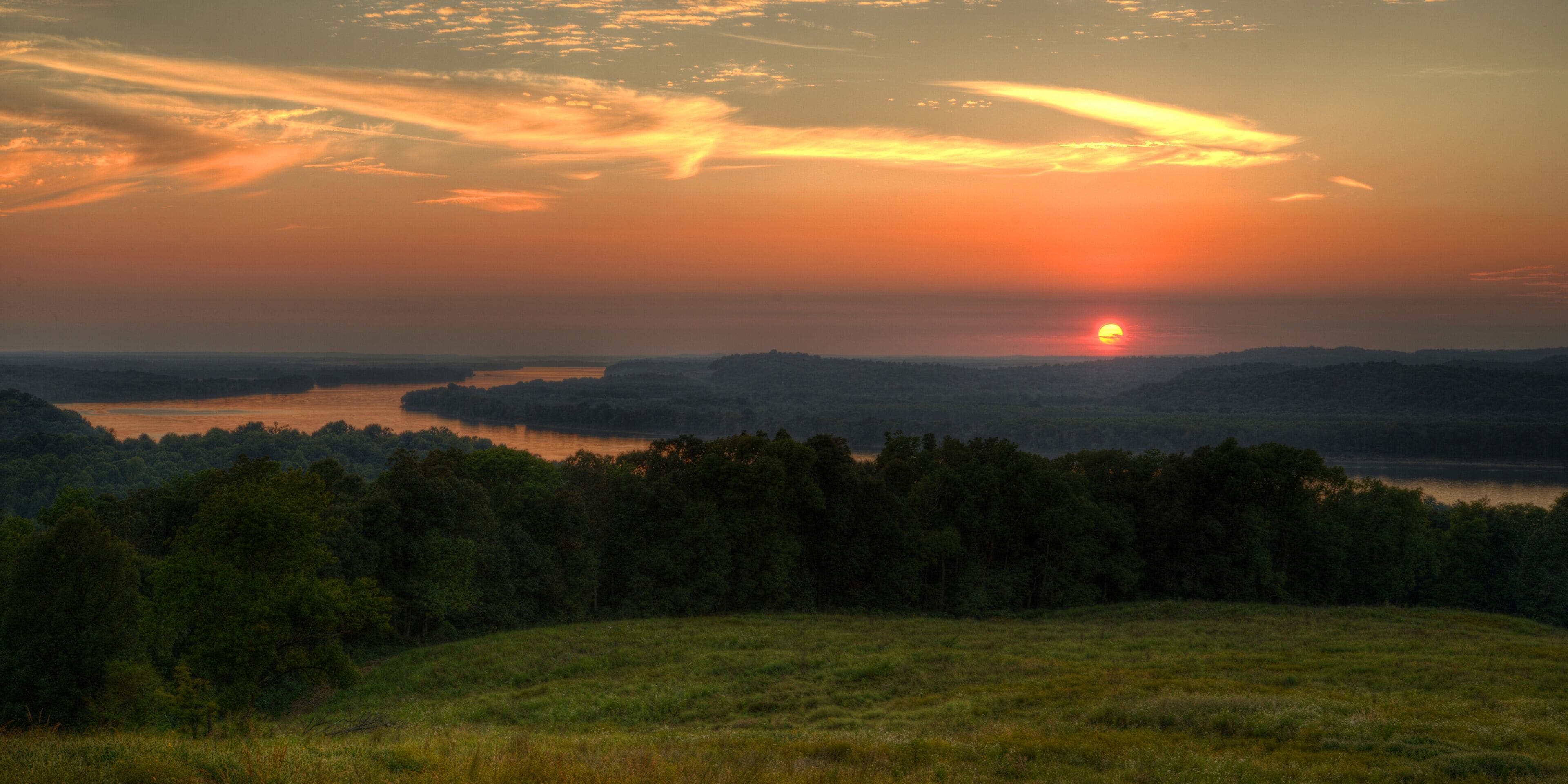 View of the Ohio River in Kentucky