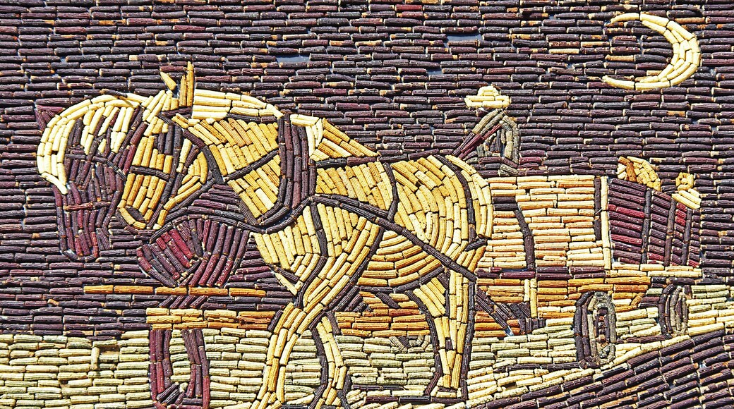 The World’s Only Corn Palace is Mitchell’s premier tourist attraction. Some 500,000 tourists come from around the nation each year to see the uniquely designed corn murals. The city’s first Corn Palace was built as a way to prove to the world that South Dakota had a healthy agricultural climate.
Eight years before the turn of the 20th century -1892- when Mitchell, South Dakota was a small, 12-year-old city of 3,000 inhabitants – the WORLD’S ONLY CORN PALACE was established on the city’s Main Street. During its over 100 years of existence, it has become known worldwide and now attracts more than a half a million visitors annually.