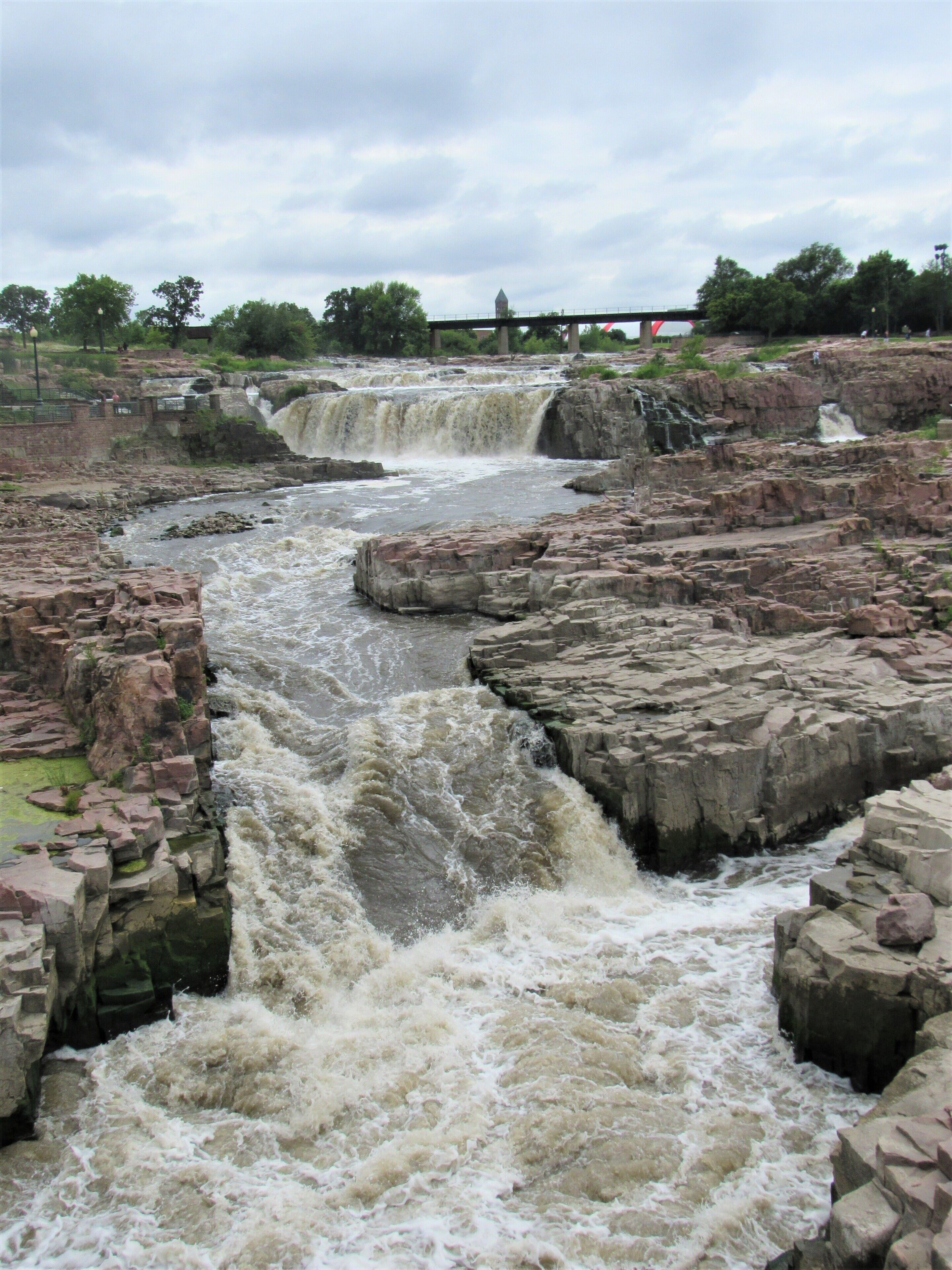 The Sioux Falls were a lot smaller than I expected but beautiful nevertheless.  
