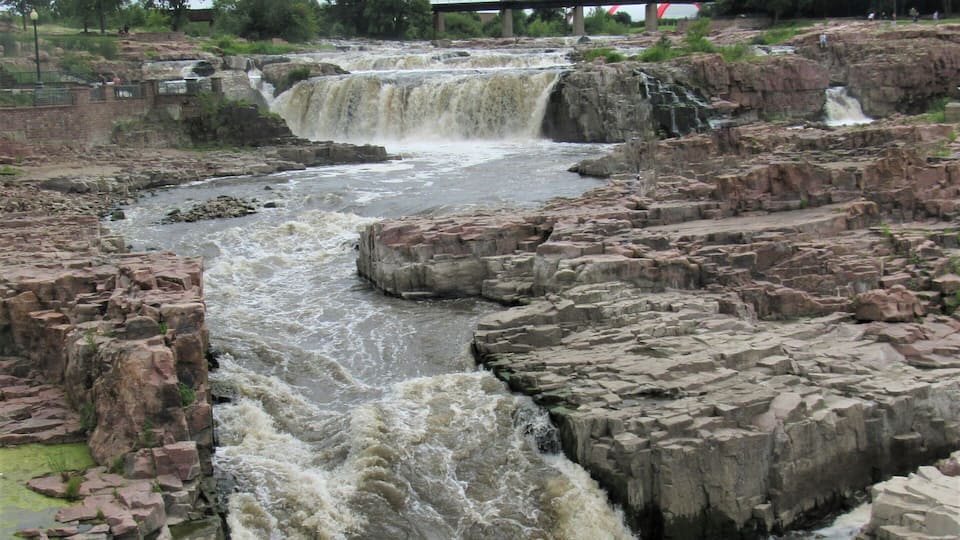 The Sioux Falls were a lot smaller than I expected but beautiful nevertheless.