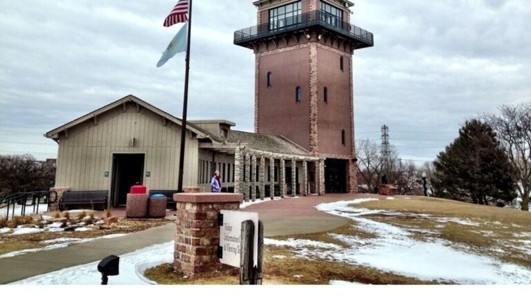 Observation Tower at Falls Park that provides a spectacular view of Sioux Falls and the Sioux River.