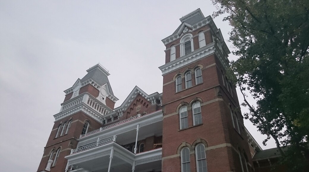 The Athens Lunatic Asylum, was a mental hospital operated in Athens, OH. from 1874 until 1993.
The area is now known as The Ridges and is owned by Ohio University.