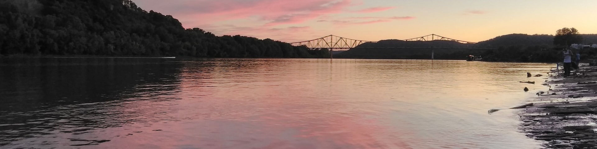 I went fishing here with my aunt basically but i got a good picture of the view though