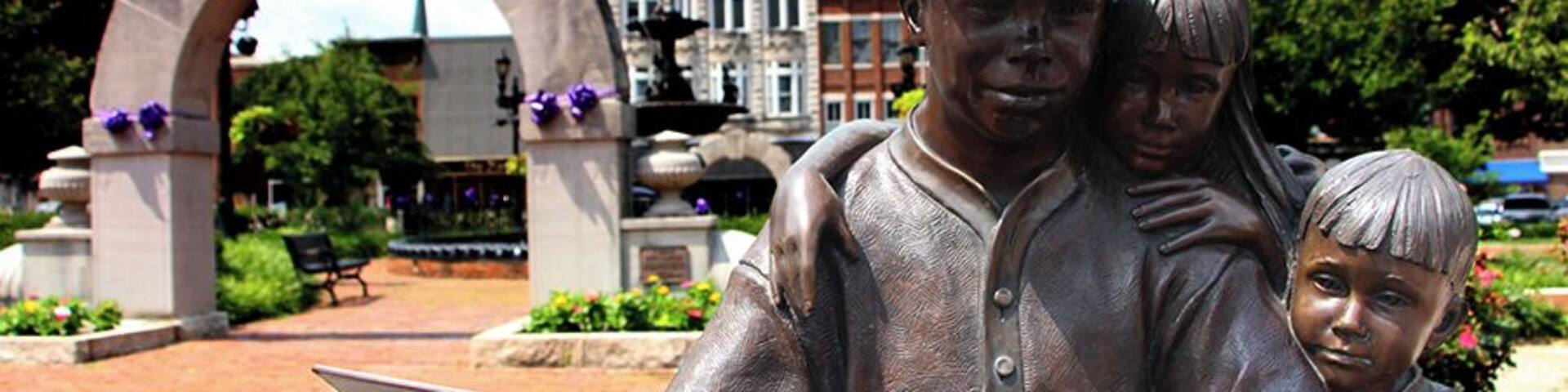 On a road trip with my daughter we made a side trip to the square in Bowling Green. I really liked this statue mainly due to the fact I was there with her and she has a true love for reading. Fountain Square Park is well done and a beautiful quick side trip.