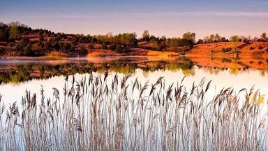 Early morning scouting scenic area on outskirts of Madisonville. This pond was created by strip mining which is prevalent in Western Kentucky.