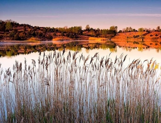 Early morning scouting scenic area on outskirts of Madisonville. This pond was created by strip mining which is prevalent in Western Kentucky.