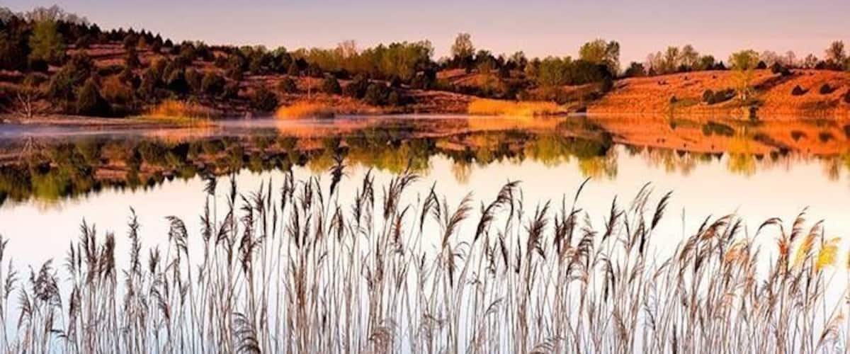 Early morning scouting scenic area on outskirts of Madisonville. This pond was created by strip mining which is prevalent in Western Kentucky.