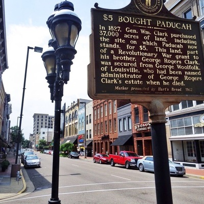 This sign explains Paducah history in just a few sentences also. It's right before the Illinois border so stop by if your passing near by. Kirchhoff's is the best place to eat.