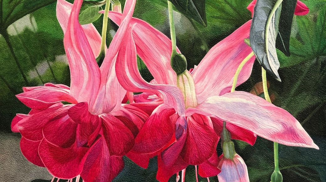 I’m not artistic at all but I appreciate those that are talented. Today I visited the National Quilt Museum in Paducah, KY and was simply amazed at the quilts on display. Believe it or not, this is a picture of a quilt. Wow, what talent.